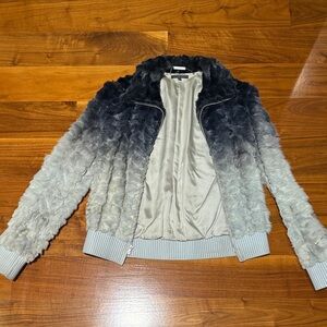 Alexander McQueen Ombre Fur Jacket 42